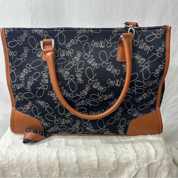 Diane Von Furstenberg XL DVF Studio vintage all over print bag - Picture 6 of 9